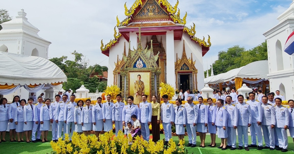 ภาพกิจกรรมองค์กรสสน. ร่วมพิธีถวายผ้าพระกฐินพระราชทาน กระทรวง อว.